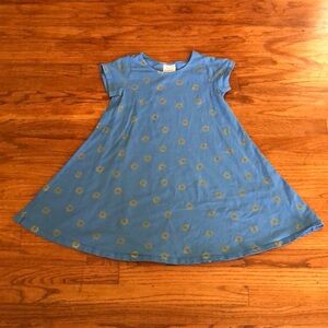 Hanna Andersson Blue Sun Summer Cotton Dress